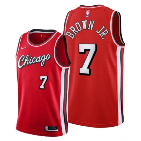 Dres Chicago Bulls Troy Brown Jr. 7 Nike 2021-22 City Edition Throwback Swingman